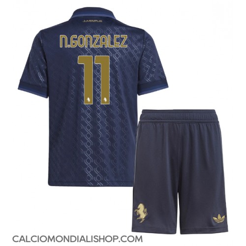 Maglie da calcio Juventus Nicolas Gonzalez #11 Terza Maglia Bambino 2024-25 Manica Corta (+ Pantaloni corti)